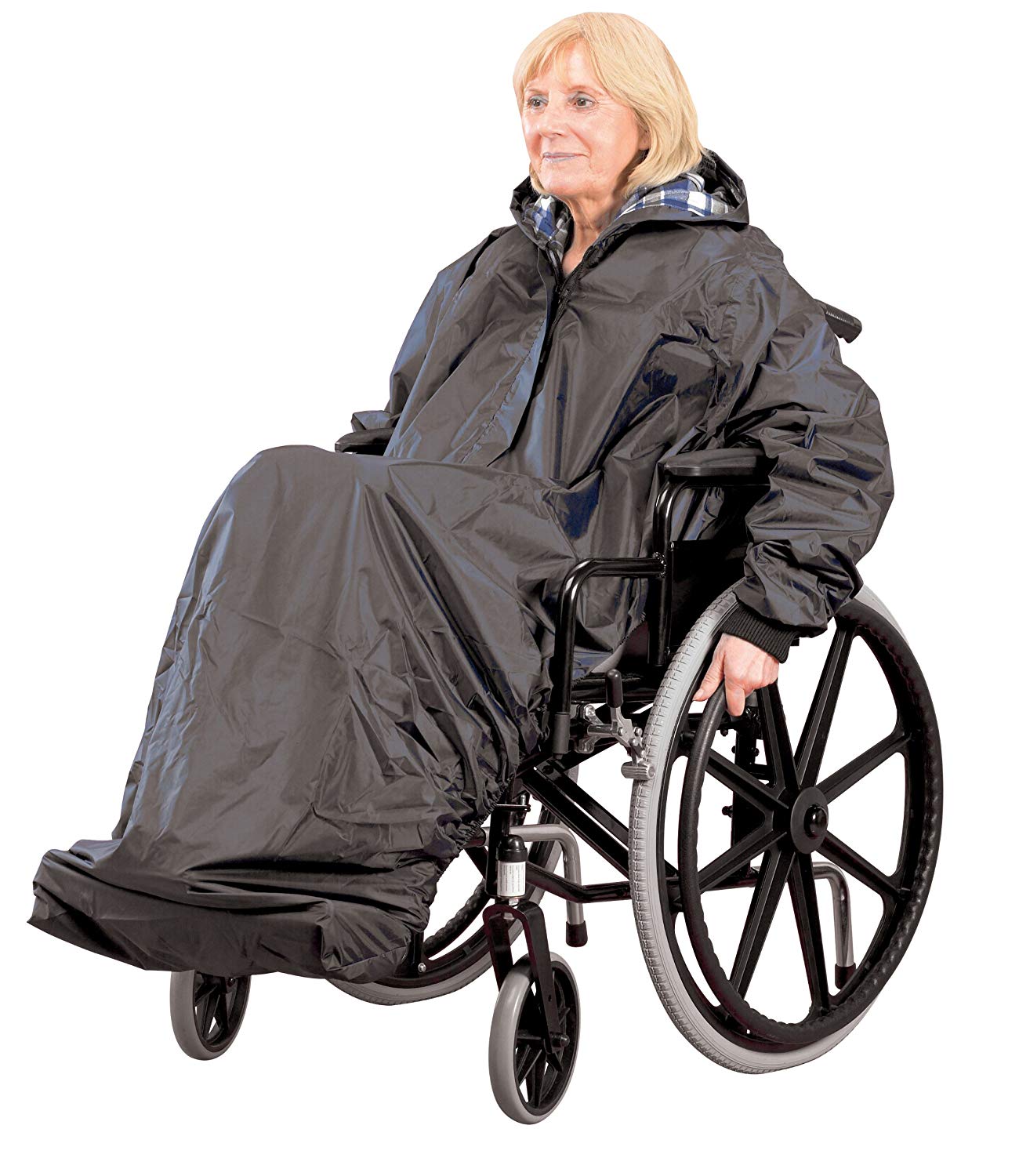 Days Wheelchair Mac with Sleeves, Waterproof Complete Protection, Elasticated for Snug Fit Unlined