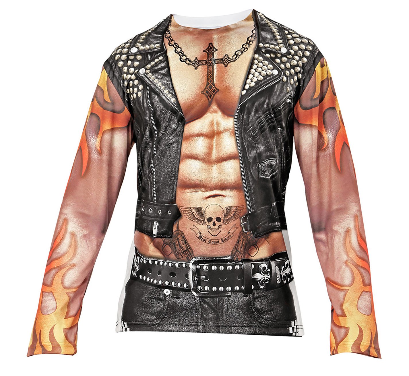 Widmann T-Shirt Rocker/Biker for men, Coloured, M-L
