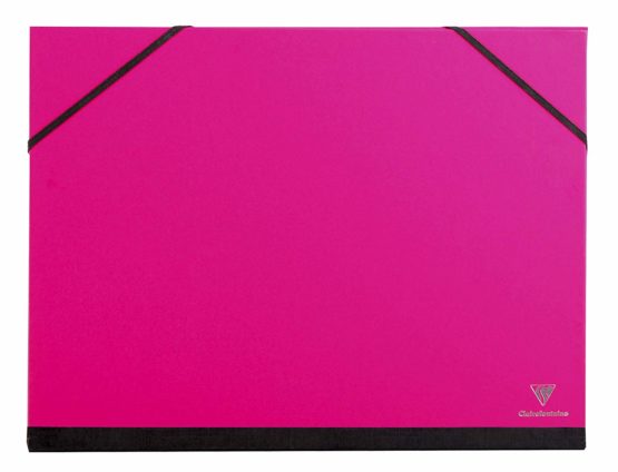 Clairefontaine Art Folder, 24x32cm, Elastic Straps - Fuchsia