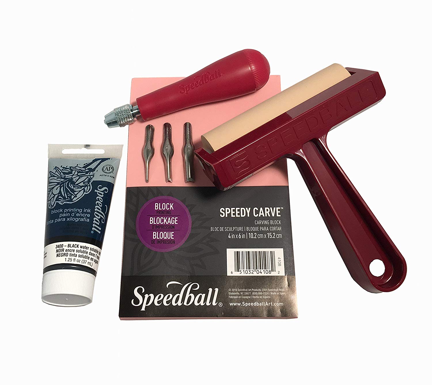 Speedball Super Value Block Printing Starter Kit, Multicolor, By The Yard - Image 2