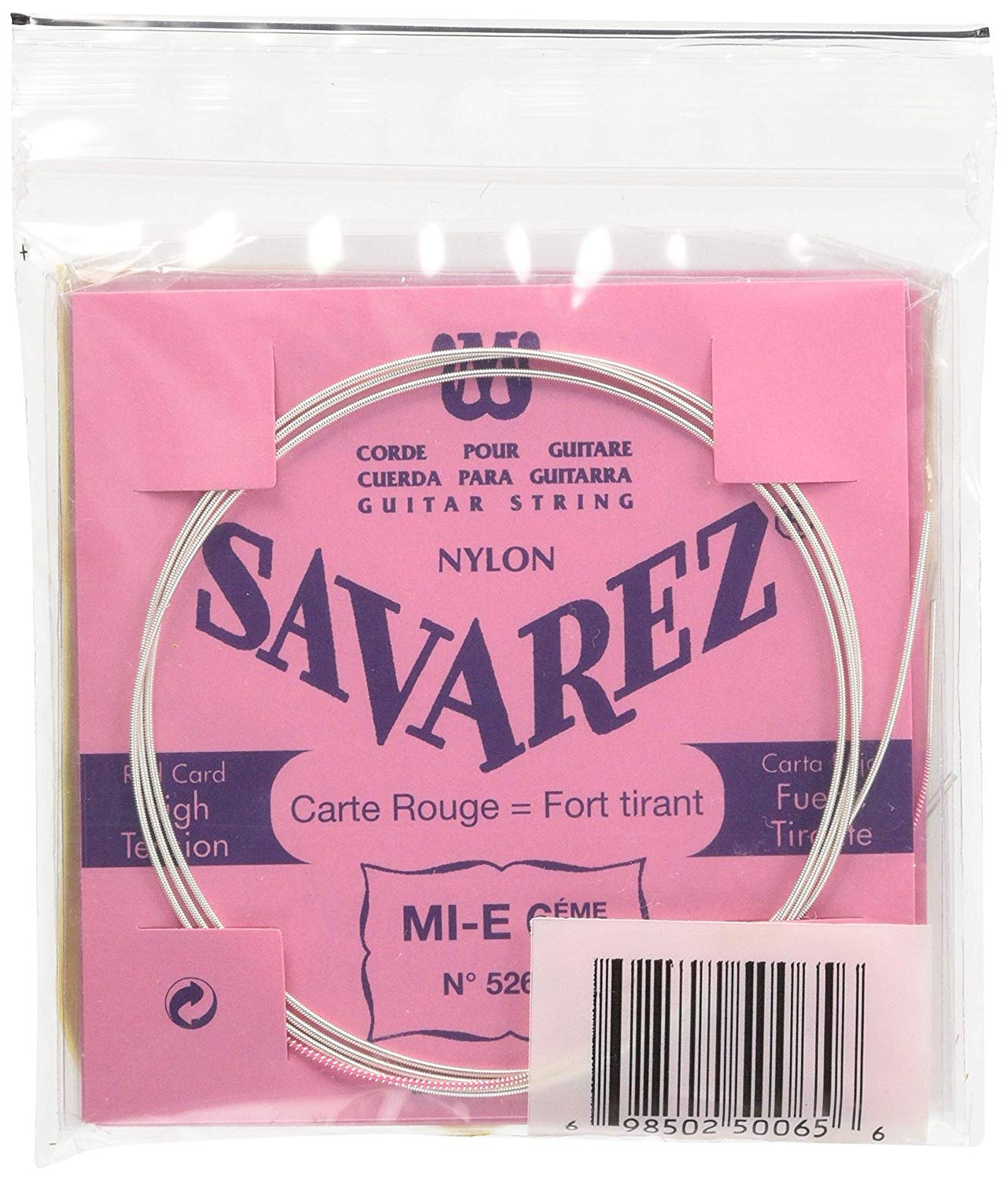 Savarez 520R High Tension (Red) String Set, Nylon, 520R Standard Tension - Image 2
