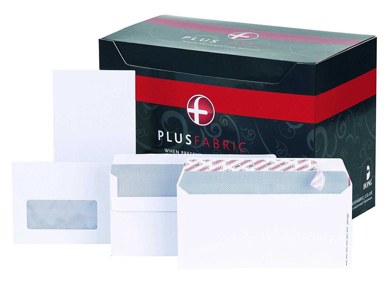 Plus Fabric DL Prestige White 120gsm Window Self Seal Wallet Box of 250 Envelopes - Image 2
