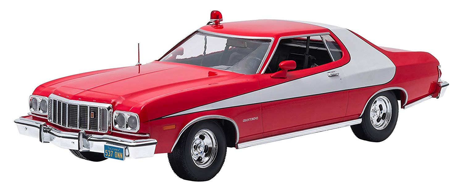 Greenlight Collectibles - 19017 Ford Gran Torino Starsky And Hutch 1976 - 1: 18 Scale - Red/White, Mulitcolor, Small