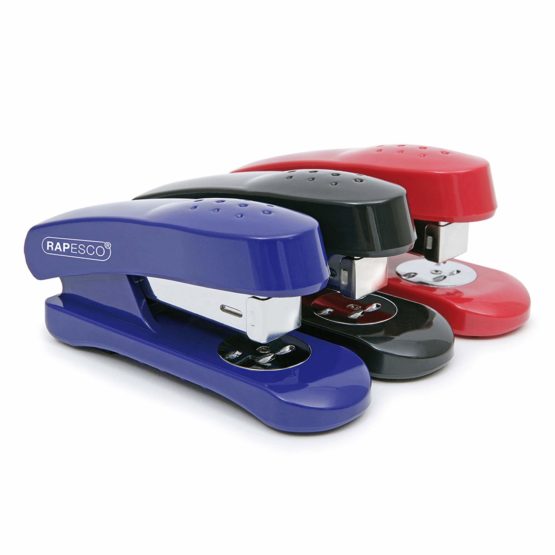 Rapesco R53800L1 Snapper Half Strip Stapler, 20 Sheet Capacity, Blue - Image 2