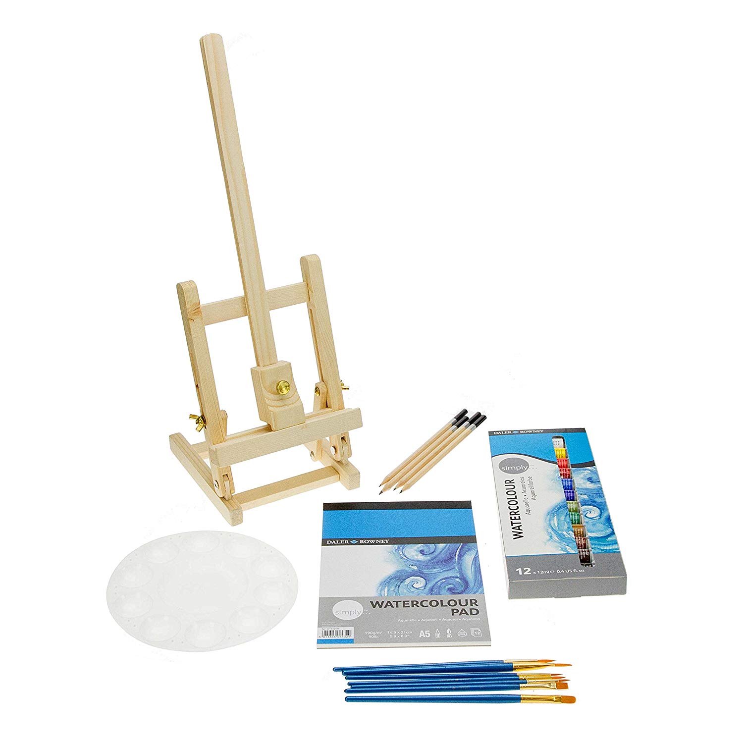 Daler-Rowney Simply Watercolour Creative Easel Set, Assorted Colours, Multi-Surface, For Entry-Level Artists & Hobbyists - Image 2
