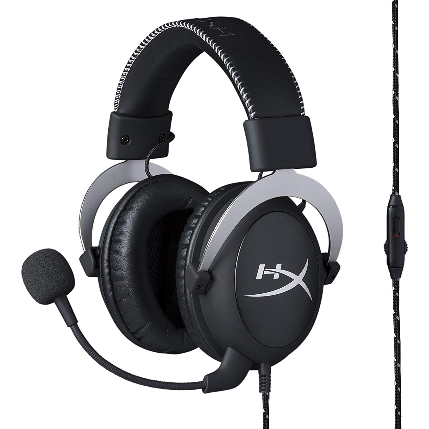 HyperX HX-HSCL-SR Cloud Silver Pro Gaming Headset with in-line volume control for PC/Xbox one/PS4, silver - Image 3