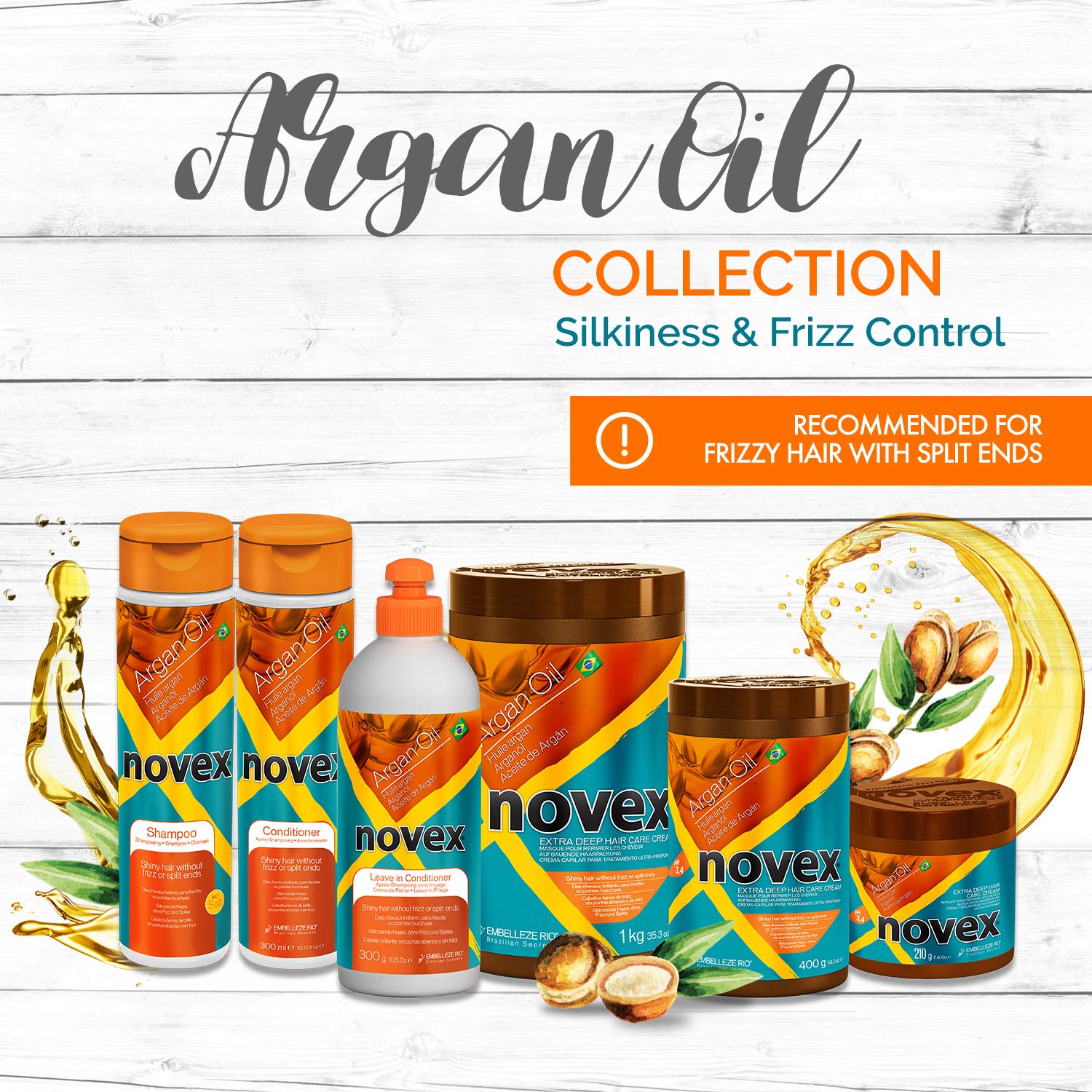 Novex Argan Oil Leave In Conditioner, 300 g, 300 g (Pack of 1) - Image 4