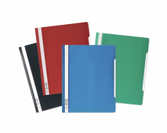Durable Clear View Folder/Report File A4, Red, Extra Wide, Pack of 50, 257003 - Image 3