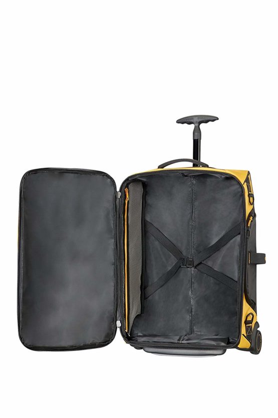 Samsonite Paradiver Light - Travel Duffle/Backpack with 2 Wheels S, 55 cm, 51 L, Yellow - Image 3