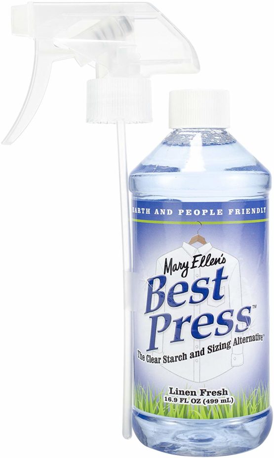 Mary Ellen's Products 60063 Best Press Clear Starch and Sizing Alternative 16.9 FL OZ (499ml) Linen Fresh