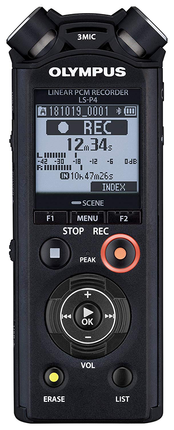 Olympus V409160BE000 LS-P4 Hi Res Audio Recorder