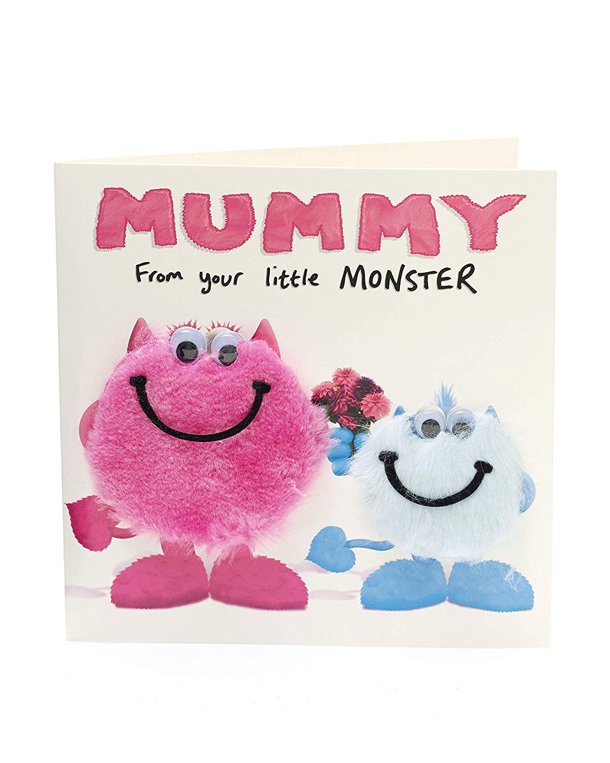 UK Greetings Birthday Card for Mummy - From Your Little Monster Design, Beige, 159mm x 159mm - Image 3