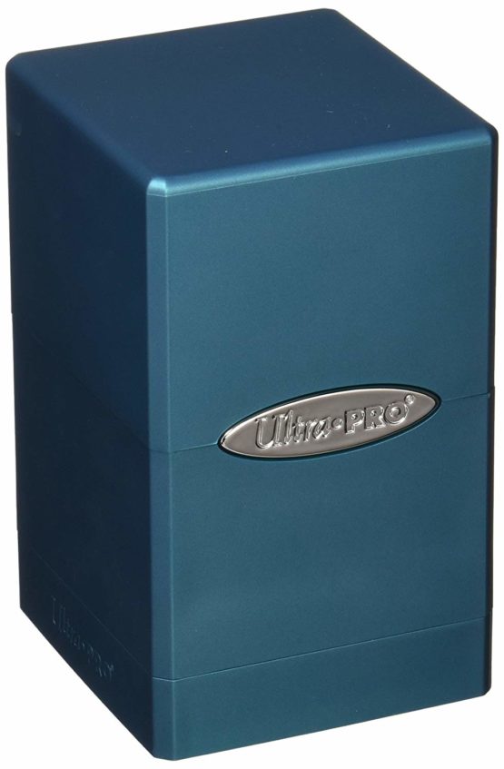Ultra Pro 84616 Satin Tower Deck Box, Metallic Ocean BigaMart