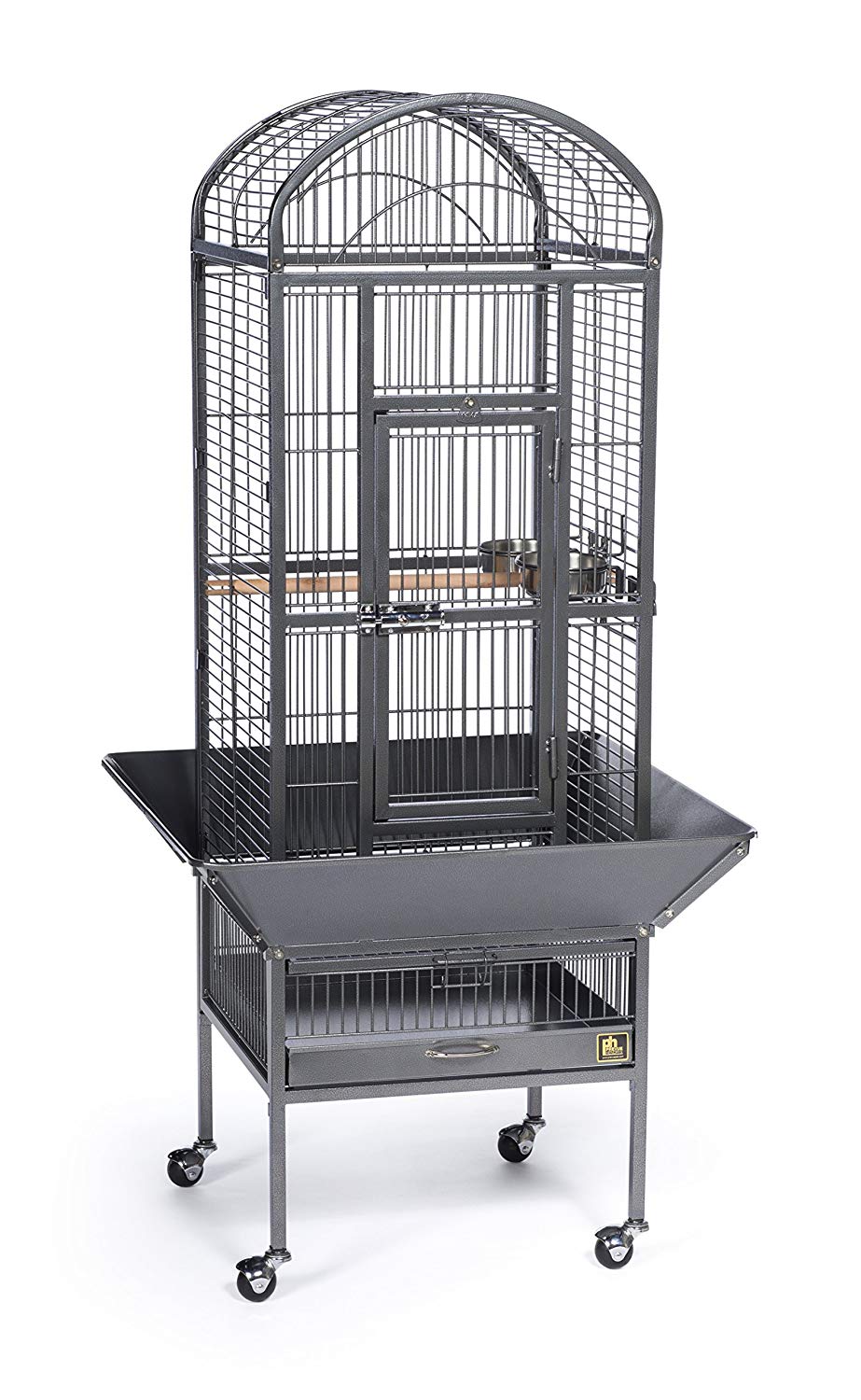 Prevue Pet Products 34511 Dometop Bird Cage, Small, Black Hammertone, 46 cm L x 46 cm W x 139 cm H