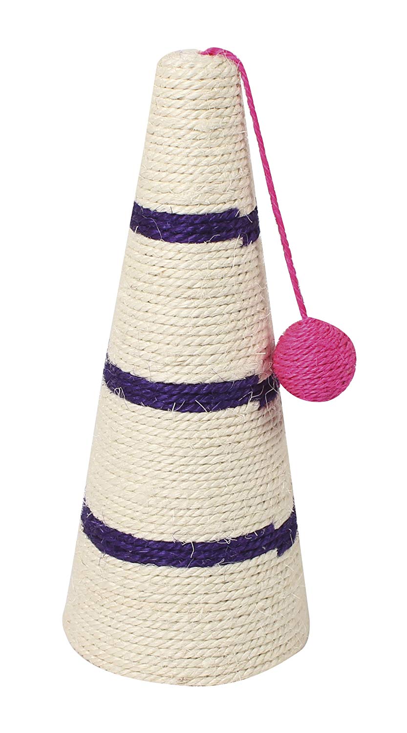 CROCI Skittle Cat Scratchers, 17.5 x 40 cm, White