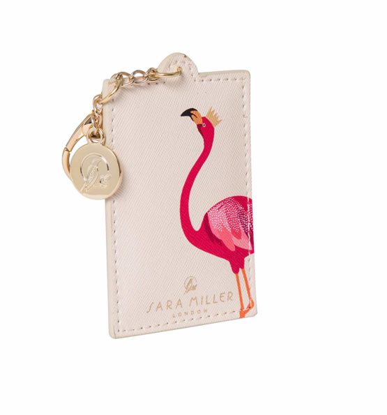 Sara Miller - Keyring | Premium Matte Fabric | Embossed Charm | 9.9 x 6 x 0.3 cm - Image 2