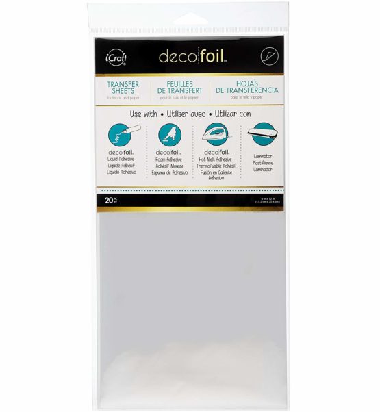 Thermoweb Deco Foil Transfer Sheet 6 x 12 Silver 20 s