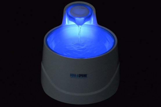 AquaSpring Illuminated Pet Water Fountain, Blue - Image 3