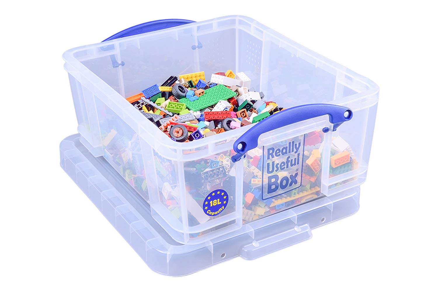 Really Useful Box Plastic Storage 18 Litre Clear, 18 Litre x 1