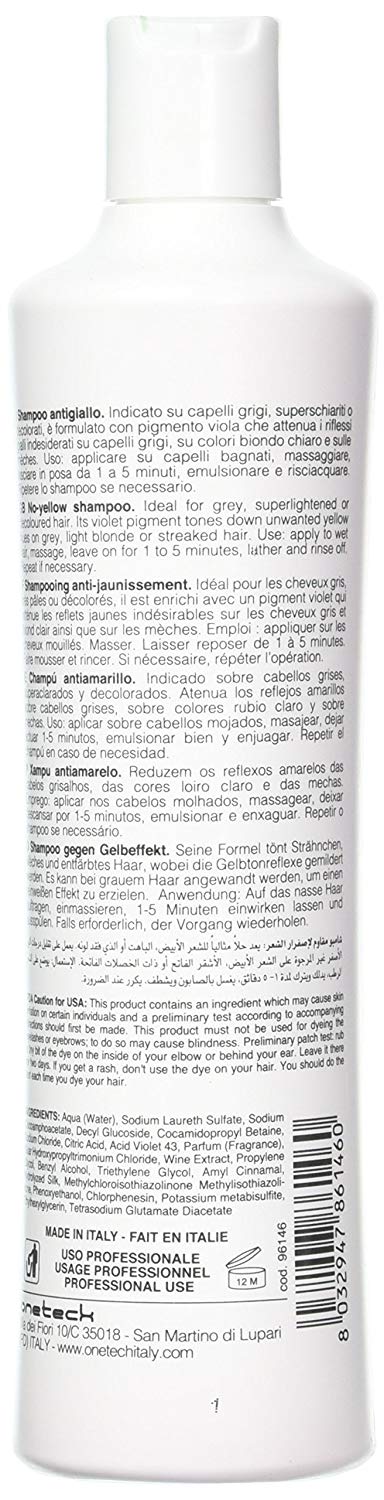 Fanola No Yellow Shampoo, 350ml,package may vary, Purple, 350 ml (Pack of 1) - Image 2