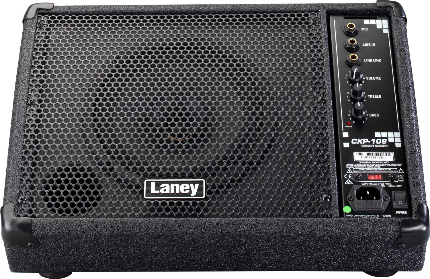 Laney CONCEPT Series CXP-108 - Active Stage Monitor - 80W - 8 inch Coaxial Woofer,Black - Image 2