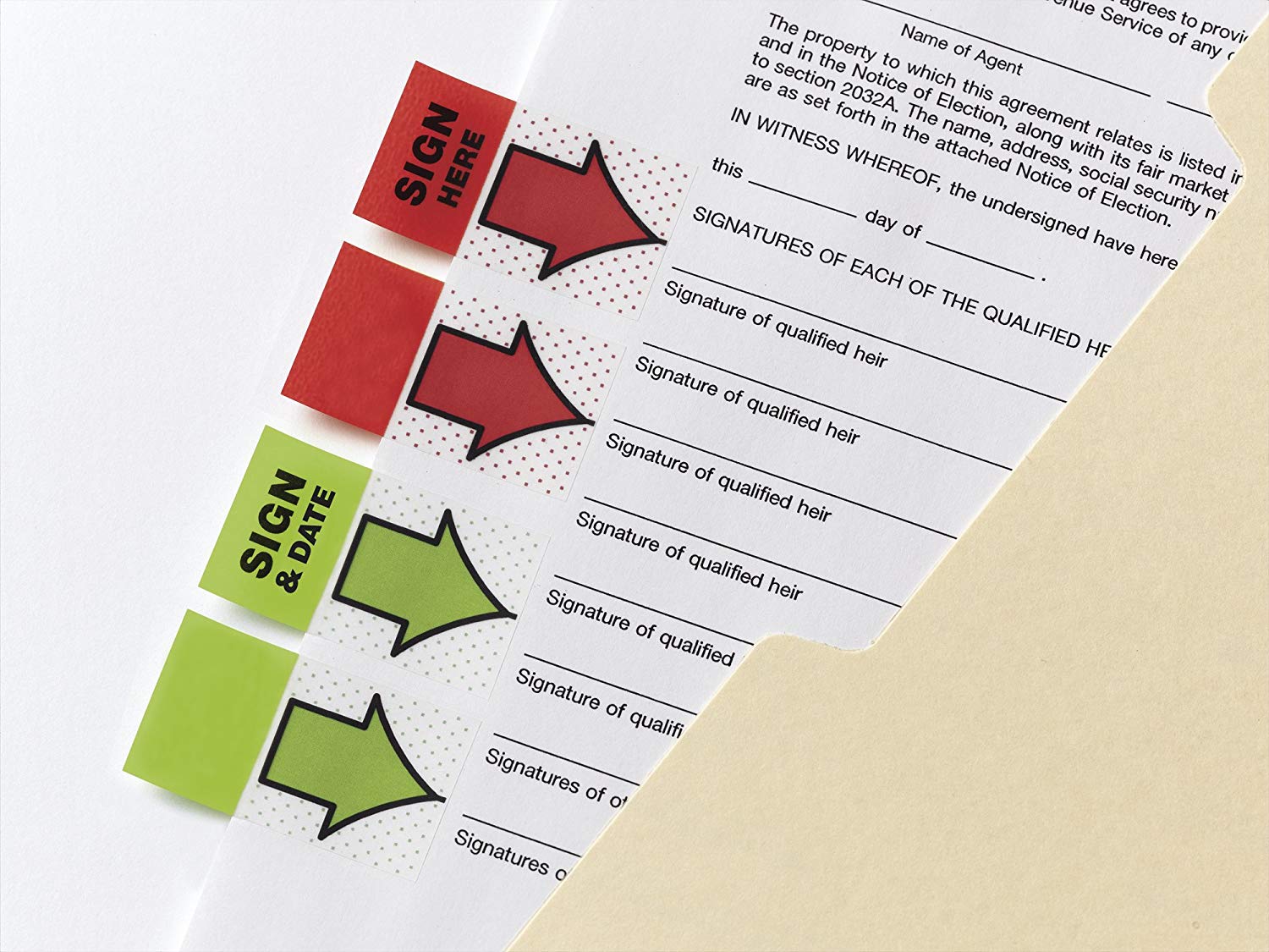 Post-it Index 680-SHVR200 25mm x 43.2mm Sign Here Flags Value Pack in Desk Grip Dispenser (200 Sheets), Red, 31 x 31 mm - Image 4