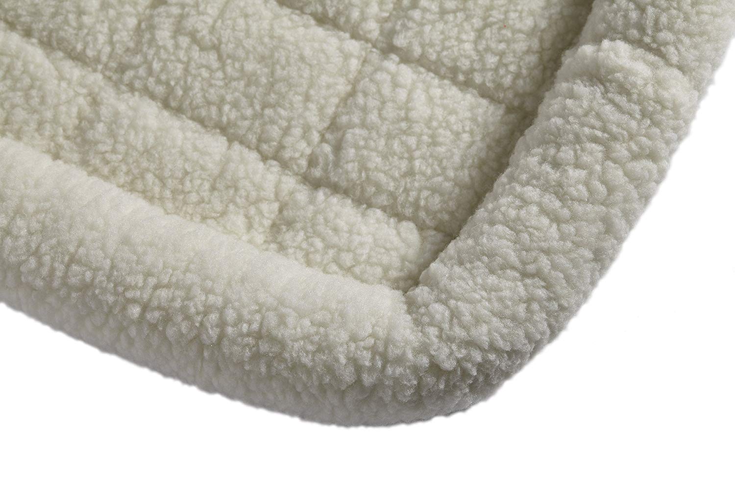 MidWest Homes for Pets QuietTime Dog Bed, White Fleece Bolster, Ultra-Soft and Machine Washable - Image 4
