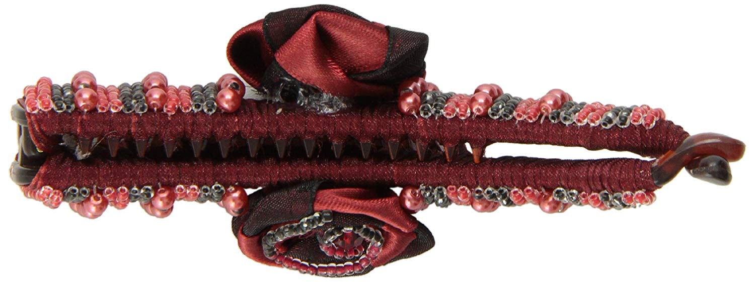 Caravan Hair Decoration Ponytail Holder Number 1300, Red - Image 2