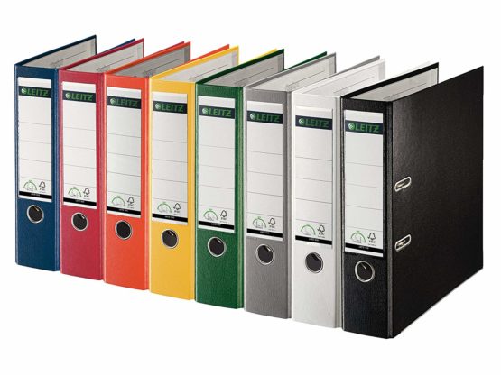 Leitz Lever Arch File, White, Plastic, A4, 8 cm spine, 10100001 - Image 4