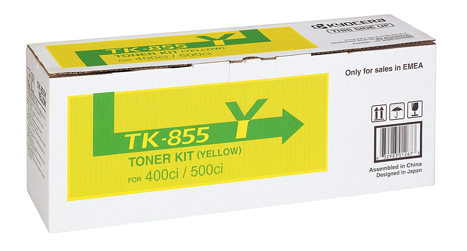 Kyocera Toner Cartridge TK-855 Y, YELLOW, 18.000 Pages Ultra High Capacity Genuine Premium Printer Toner, 1T02H7AEU0 - Image 2