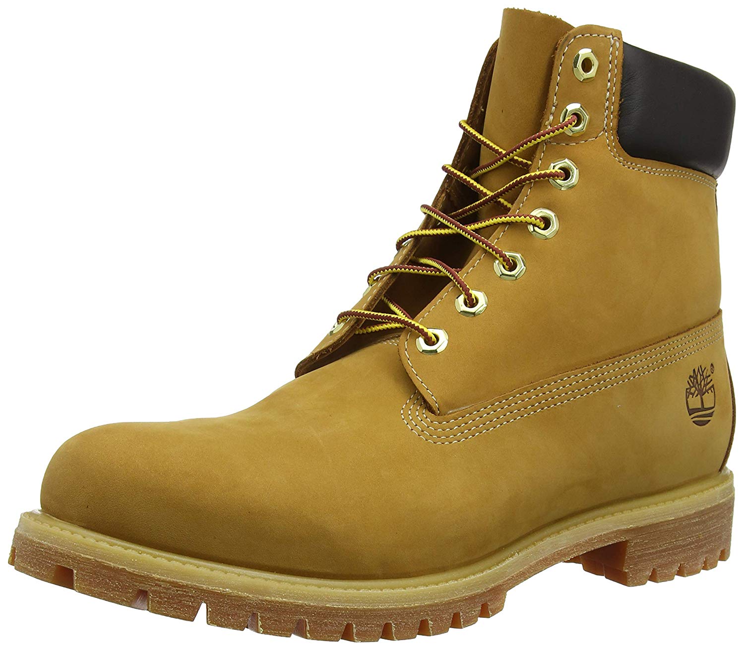 Timberland 6 in Premium FTB_6 Boot, Men’s Ankle Boots, Yellow (Wheat Nubuck), UK (43 EU), 8.5 UK 2E