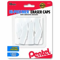 Pentel Hi-Polymer Cap Erasers, Multi-Colour