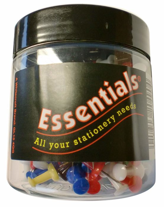 Whitecroft Essentials Value Push Pin - Assorted Colour (Pack of 200) - Image 2