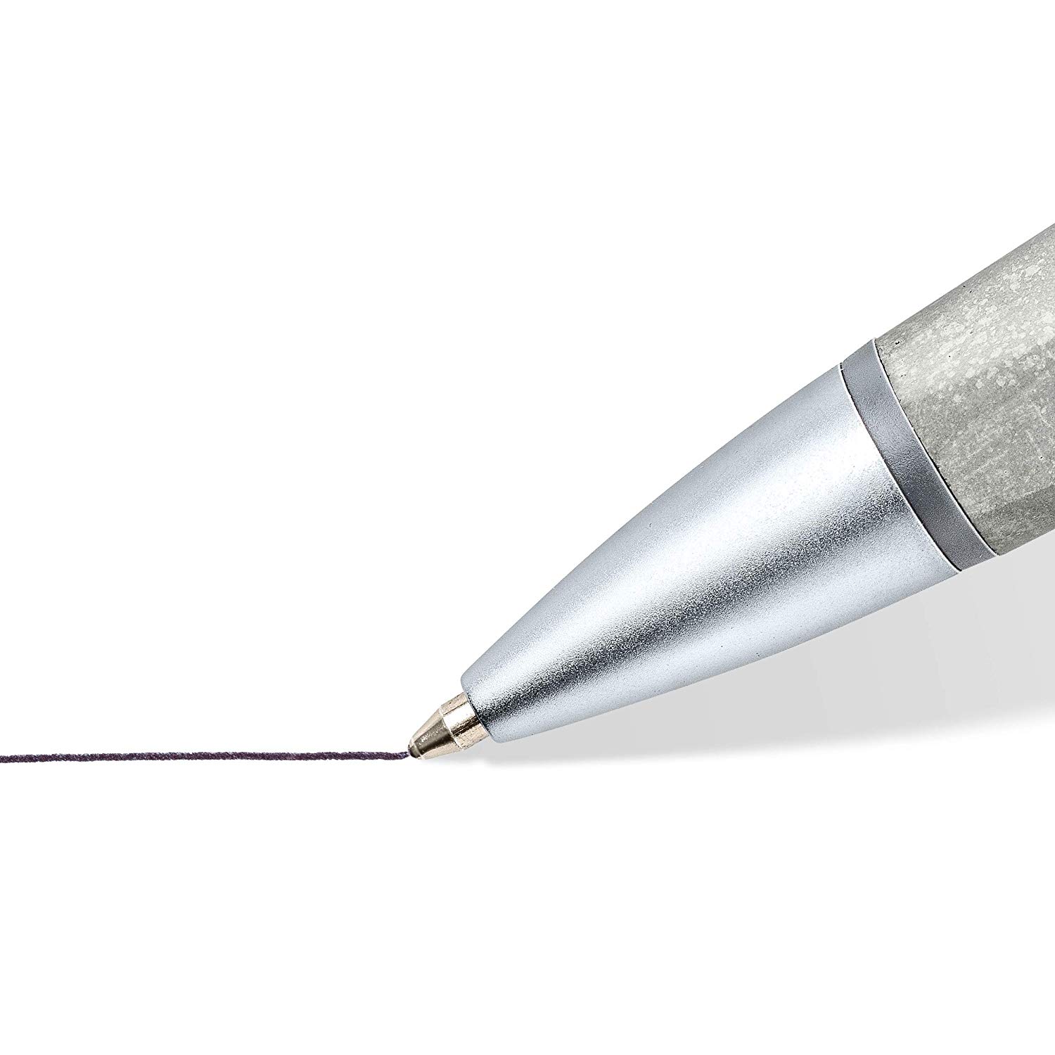 STAEDTLER 441CONB2-9 Concrete Premium Retractable Ballpoint Pen - Medium Line Width, Grey (Pack of 1) - Image 4