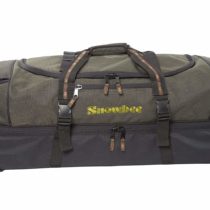 Snowbee XS Deluxe Travel Rolling Bag with Pull Out Handle & Two Way Zip Closure - Green/Black, One Size