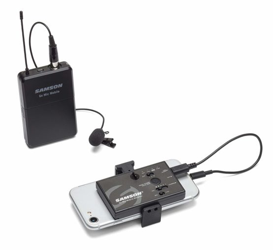 Samson Go Mic Mobile - Lavalier Wireless System for Smartphones (Transmitter & Receiver) - Black, SWGMMSLAV