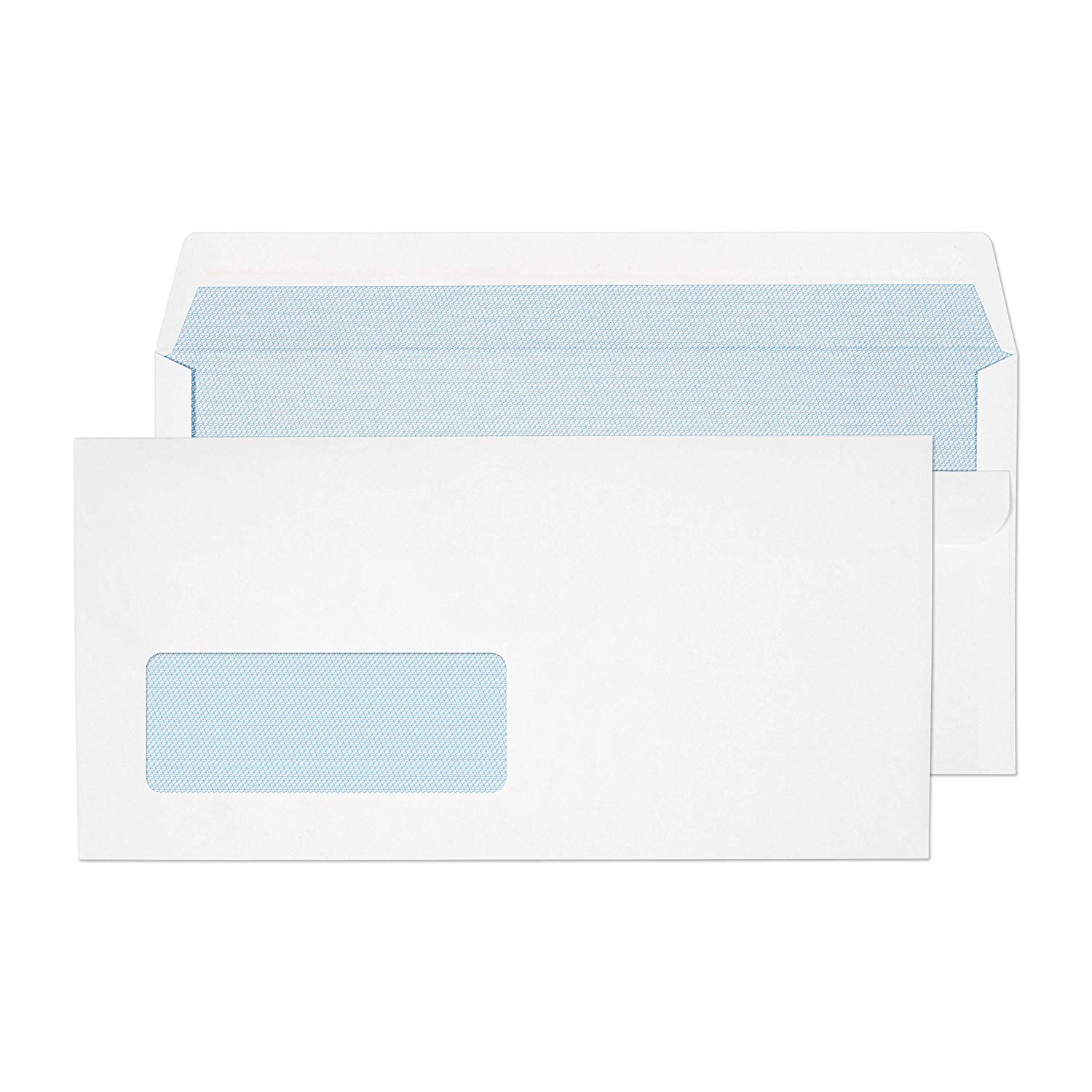 Blake Purely Everyday DL 110 x 220 mm 85gsm Self Seal Window Wallet Envelopes (FL3884) White - Pack of 1000