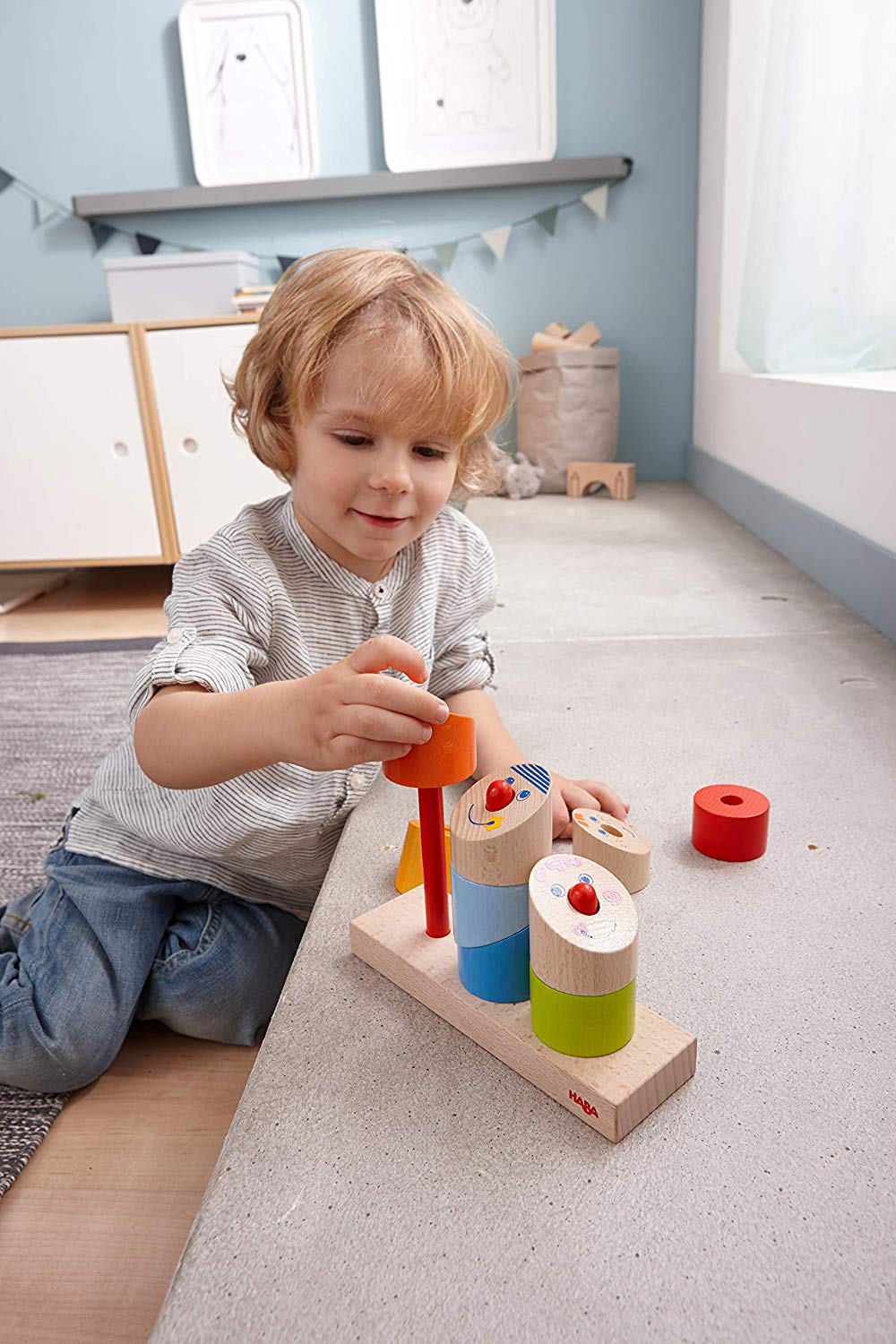 HABA Pegging Game Crazy angles | colour sorting toys, motor skill toy ...