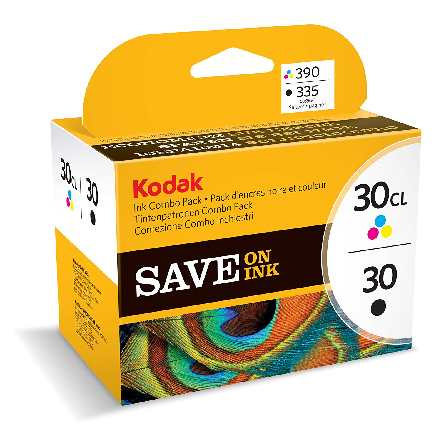 Kodak 30B/C Ink Cartridges (Twin Pack), Black