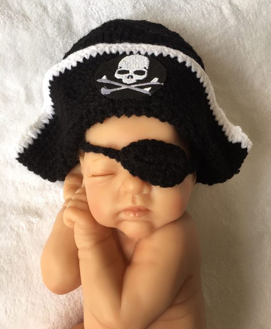 Pirate, Newborn Baby Girl/Boy Crochet Knit Costume Photo Photography Prop Hats Outfits - Image 2