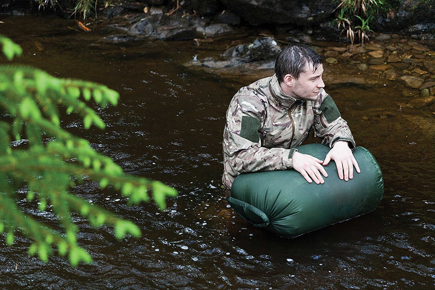 Highlander Drysack Pouch 140l Dry Sack for Rucksack Lining - Black, 140L, Olive (Green), 140 Litre - Image 2