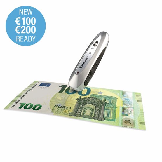 Safescan 35 - Portable UV counterfeit detector with magnetic detection for the verification of banknotes - Suitable for polymer notes including the new £20