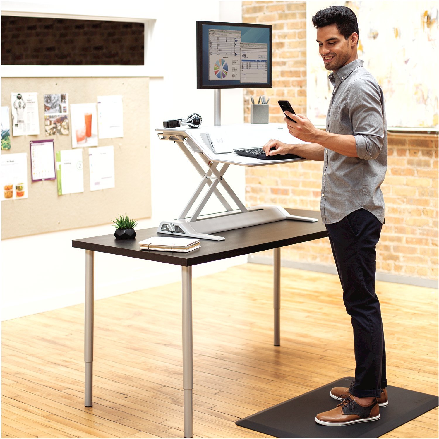 Fellowes Everyday Anti Fatigue Standing Mat, Ergonomic Sit Stand Desk Mat for Use in Work or the Home Environment - Image 3