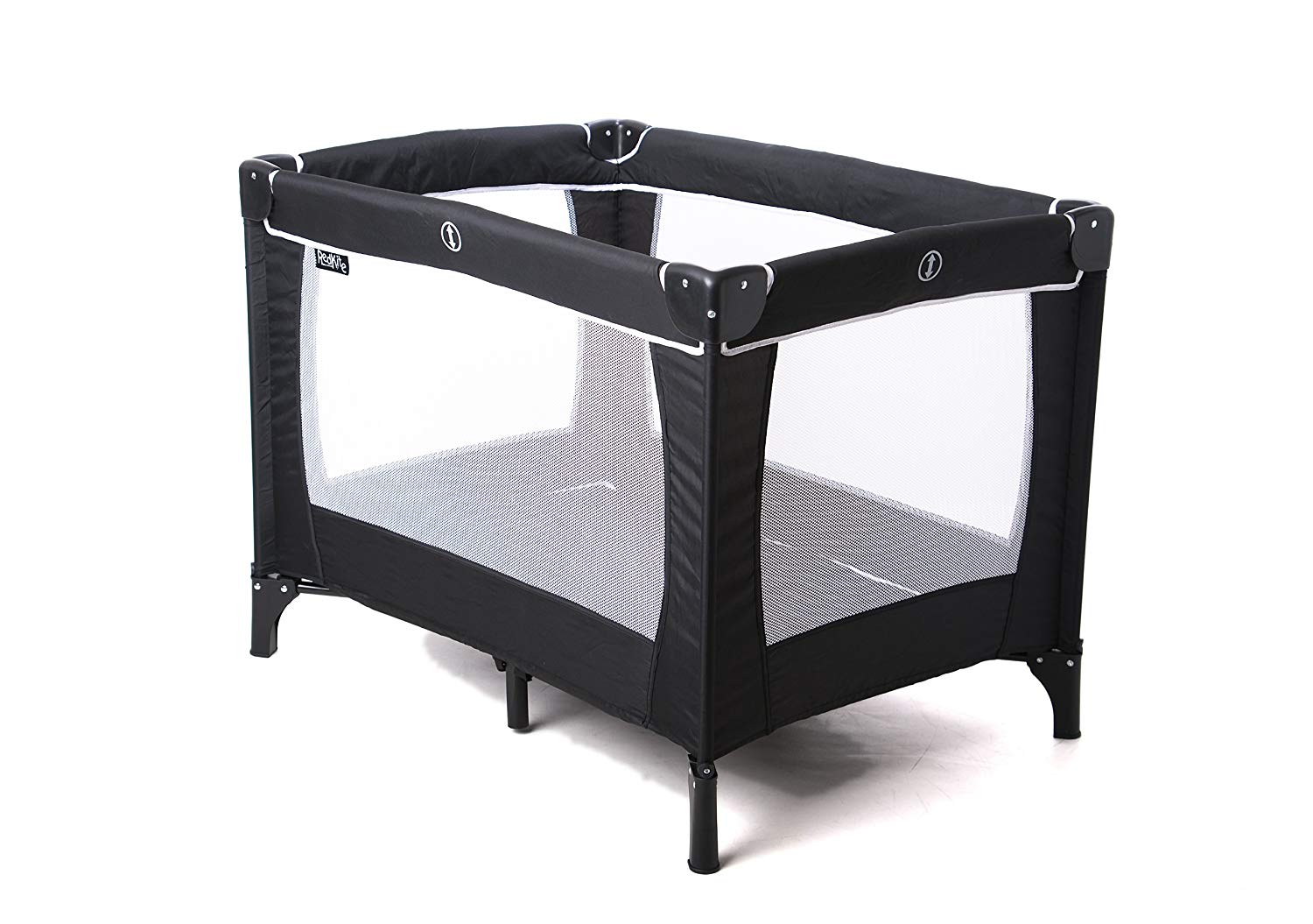 Red Kite Black Sleep Tight Travel Cot, Black