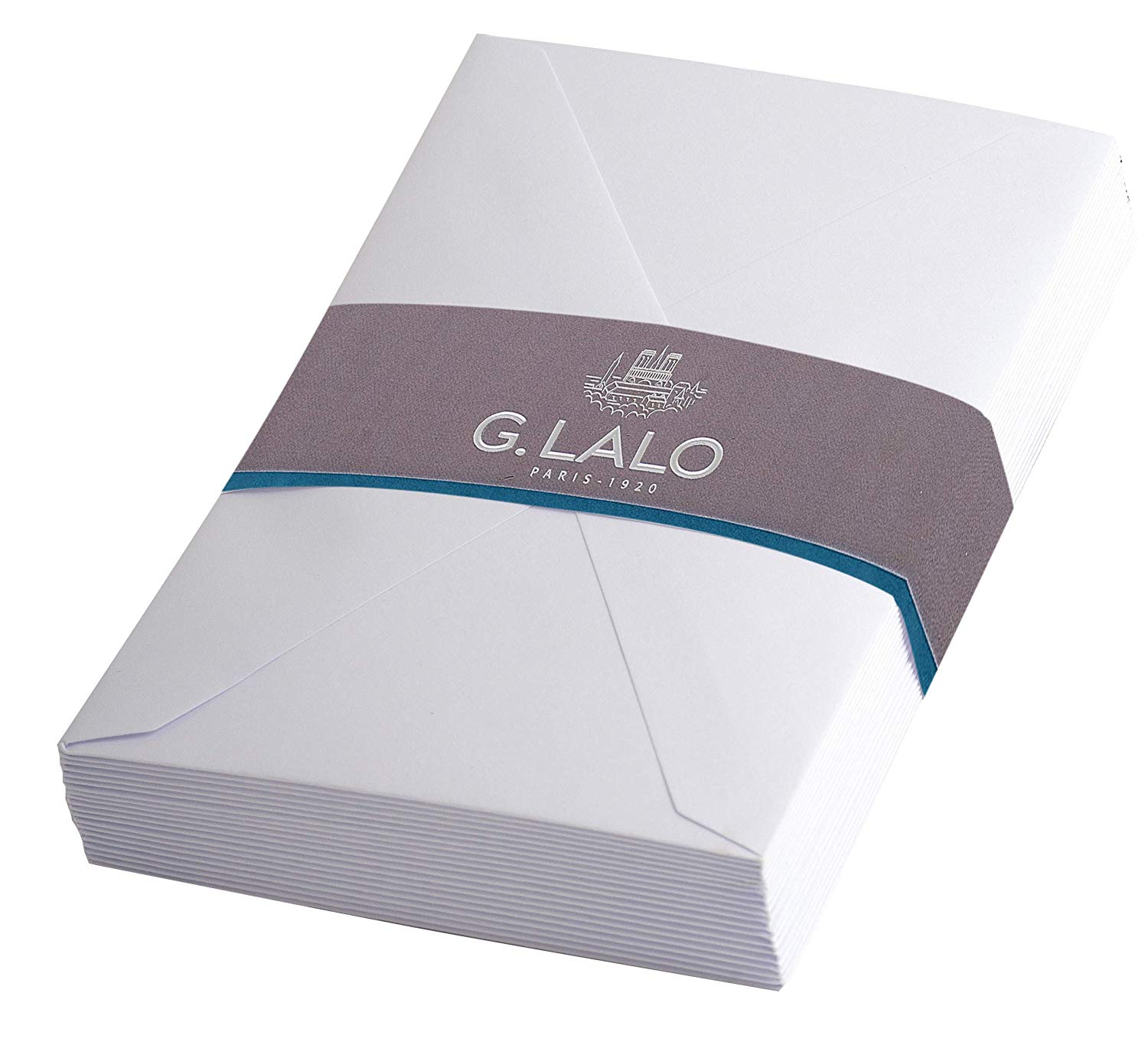 Lalo 24200L, Velin De France. A foil-Wrapped Pack of 20 gummed Business envelopes. Size: 9x14 cm, French Vellum