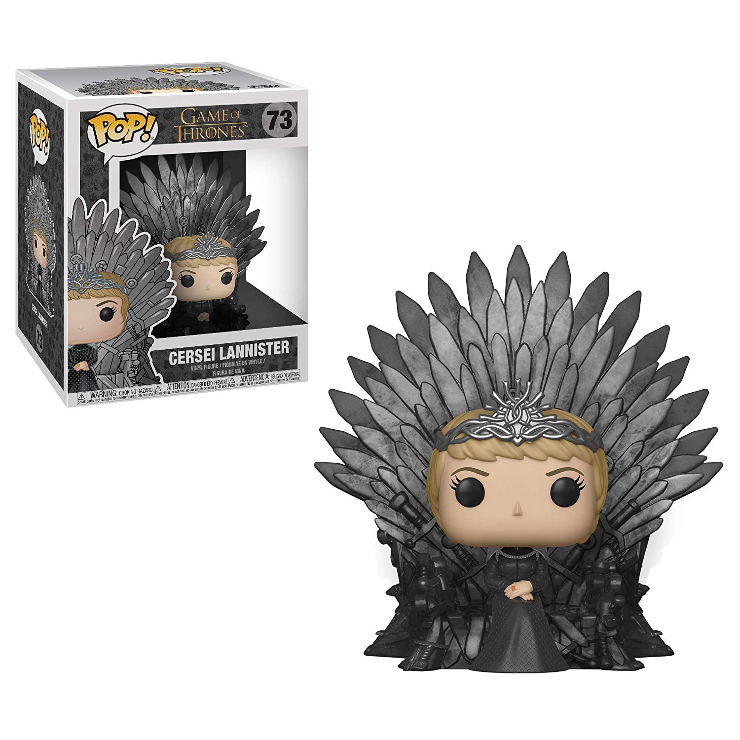 Funko POP! Deluxe: Game 0: Cersei Lannister Sitting on Iron Throne Collectible Figure, Game Of Thrones - Image 2