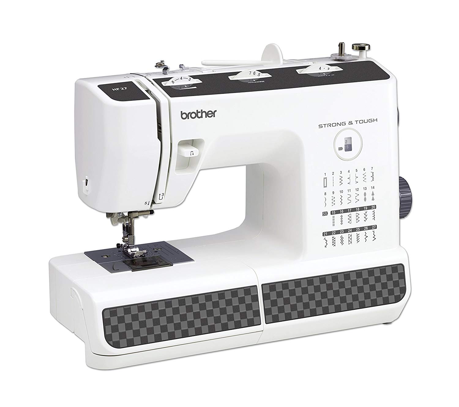 Brother HF27 Strong & Tough, Heavy Duty Electronic Sewing Machine,48 x 25.80 x 37.50 cm, Multicolor, Multi-colour - Image 2
