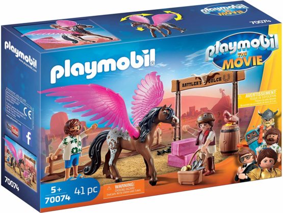 Playmobil: THE MOVIE 70074 Marla and Del with Flying Horse for Children Ages 5+