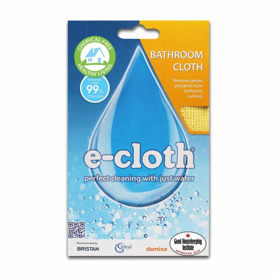 E-Cloth Bathroom Cleaning Cloth, Microfibre, Yellow, 1 Pack - Image 2