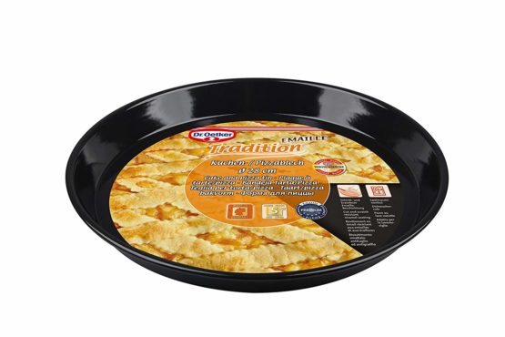 Drer Pizza-/ Baking tray Tradition Ø28 cm in black, Steel, 28 x 28 x 5 cm - Image 3
